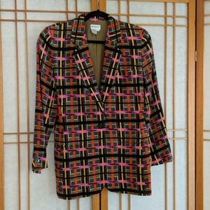 Vintage silk Brent Blazer by rodier of Paris.